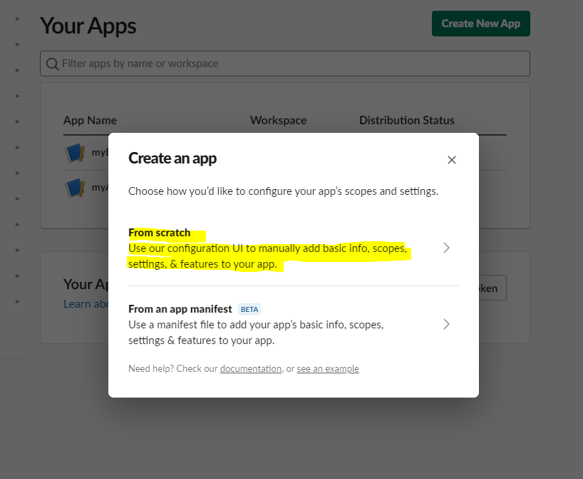 Scopes of app